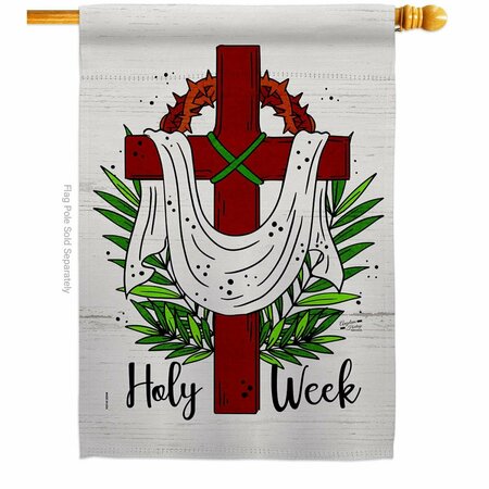 PATIO TRASERO Holy Week Religious Double-Sided Garden Decorative House Flag, Multi Color PA3914763